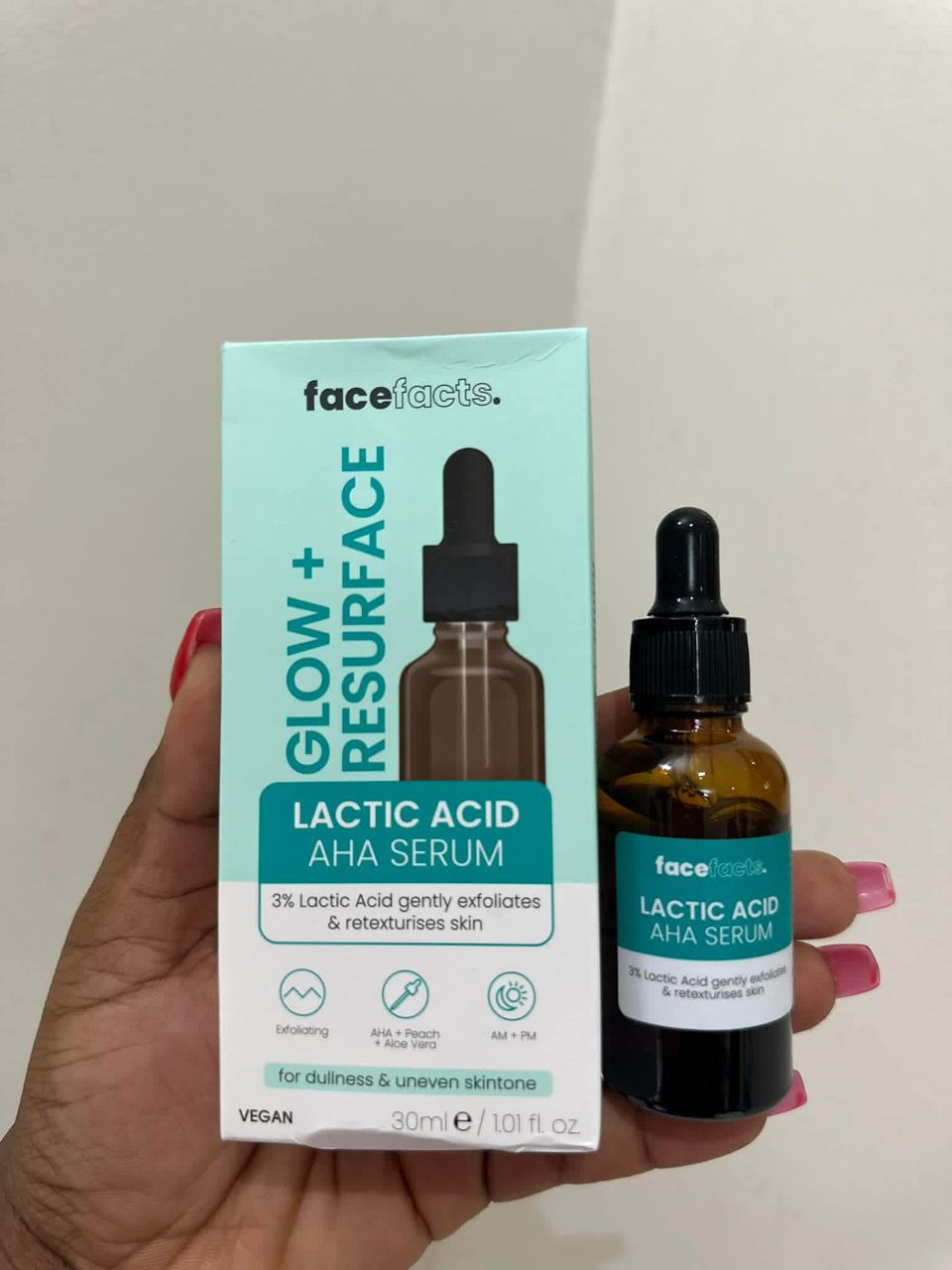 Face Facts Glow + Resurface Lactic Acid AHA Serum